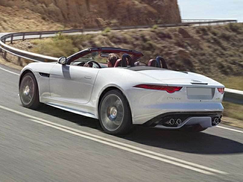 Jaguar F-Type Convertible exterior rear angle on road ・  Photo by Jaguar Land Rover