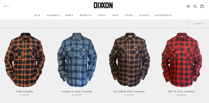 Dixxon Flannels Webshop