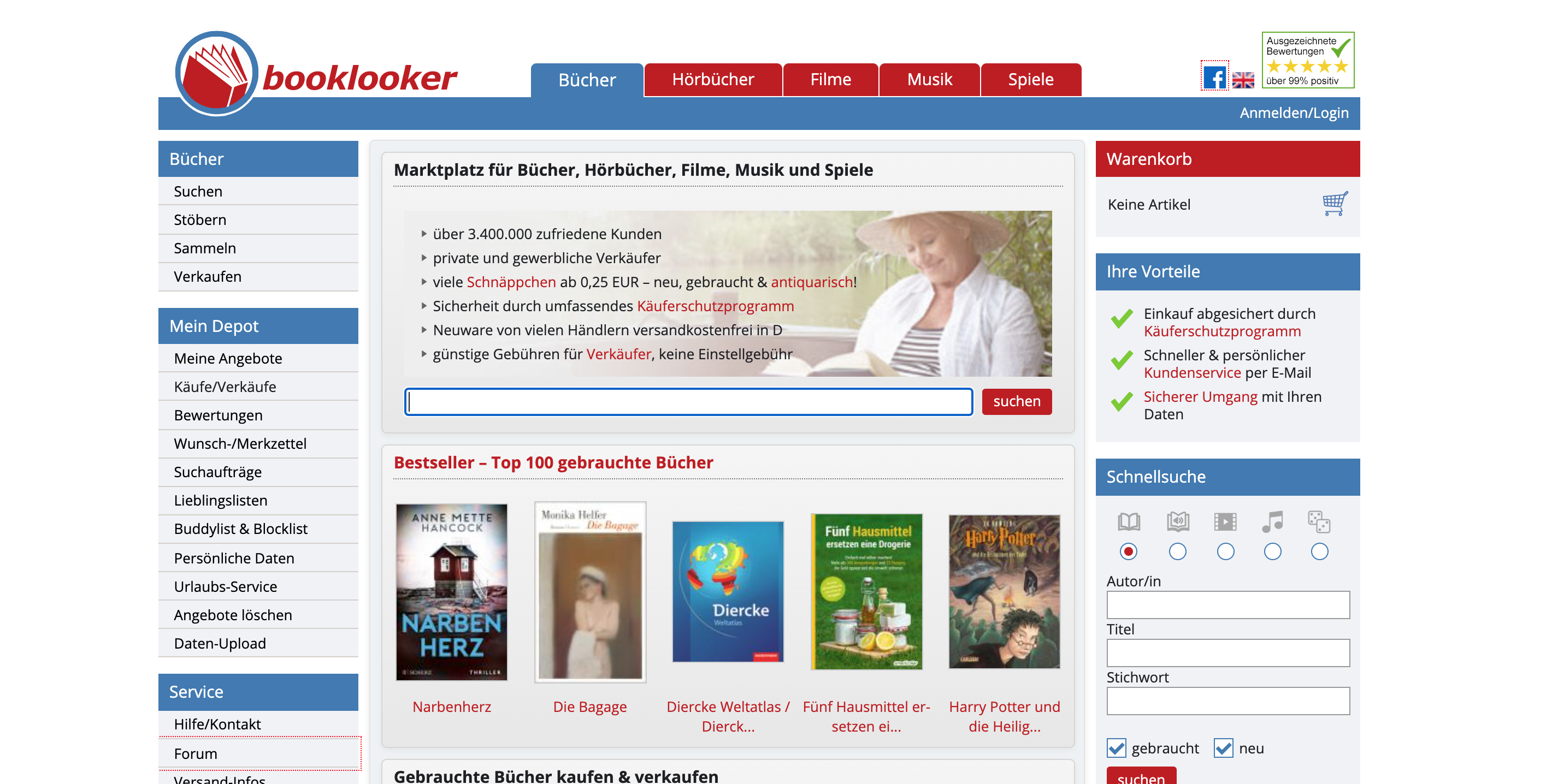 booklooker Erfahrungen & Testbericht - gebrauchtebuecher.com