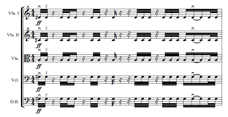 Example 5: The Voices of the Masses - Act 1, Scene 6, Bar 490