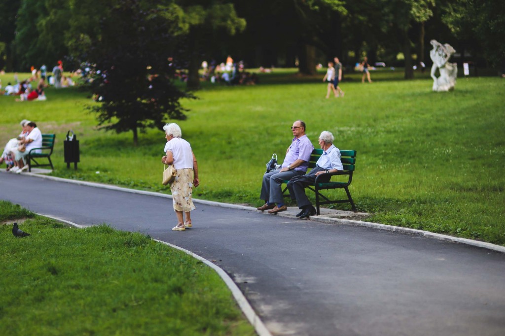 bench-man-people-woman