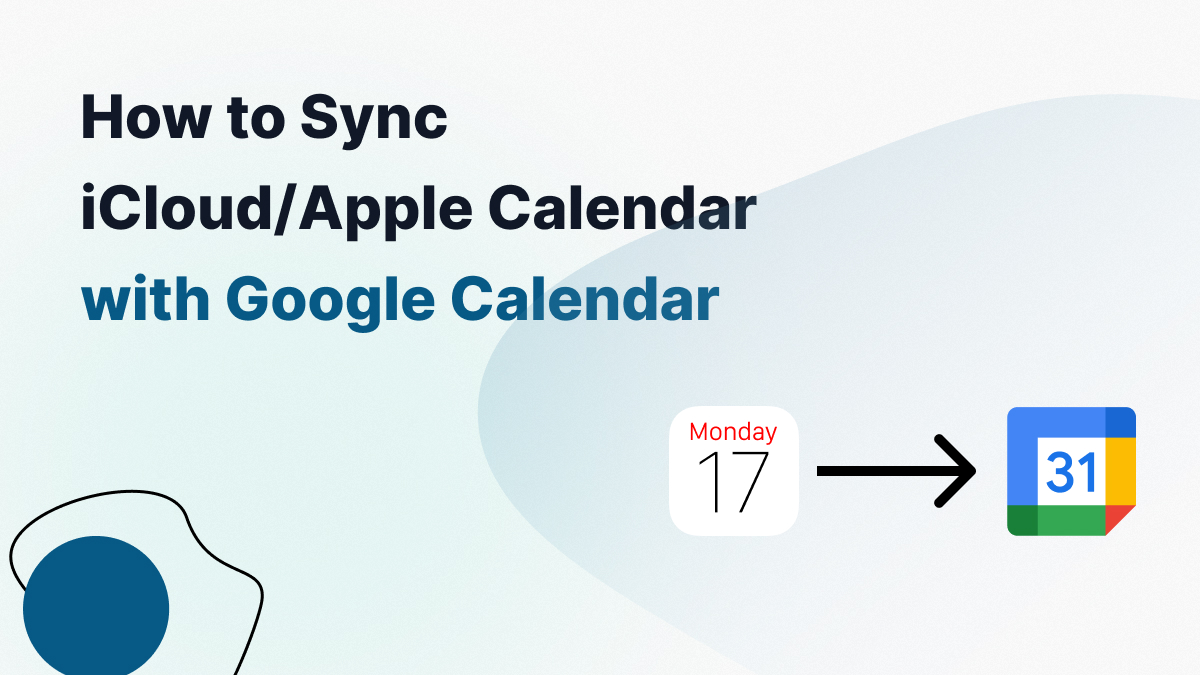 How to sync iCloud/Apple Calendar with Google Calendar