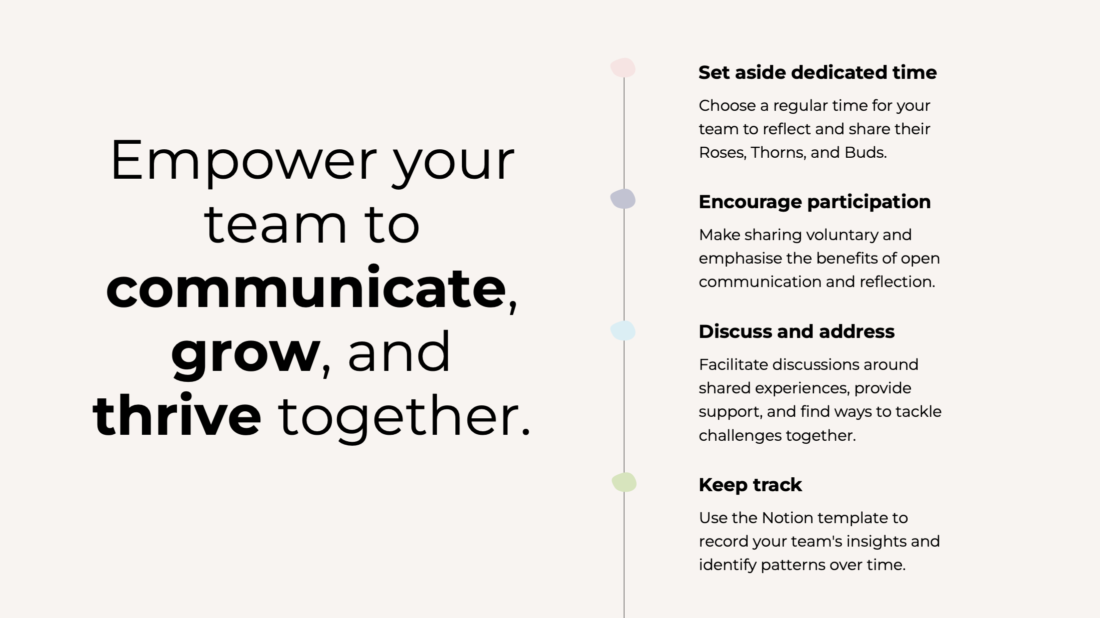 Empower your team with reflection - communicate, grow, and thrive together.