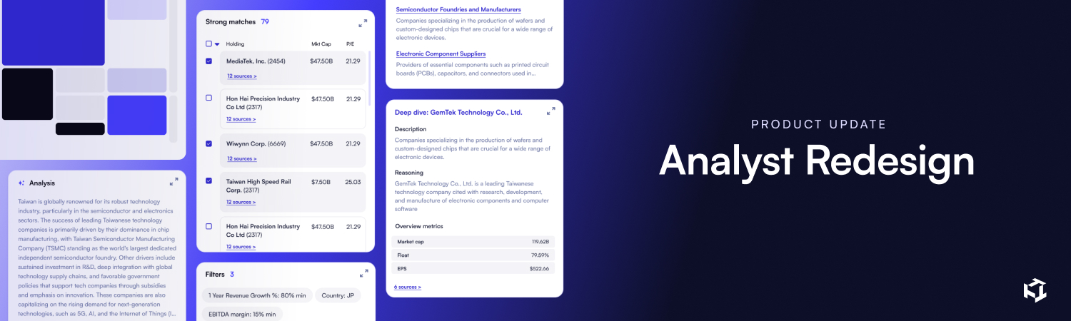 Introducing the New & Improved Thematic Analyst, the AI-Powered Investment Research Platform