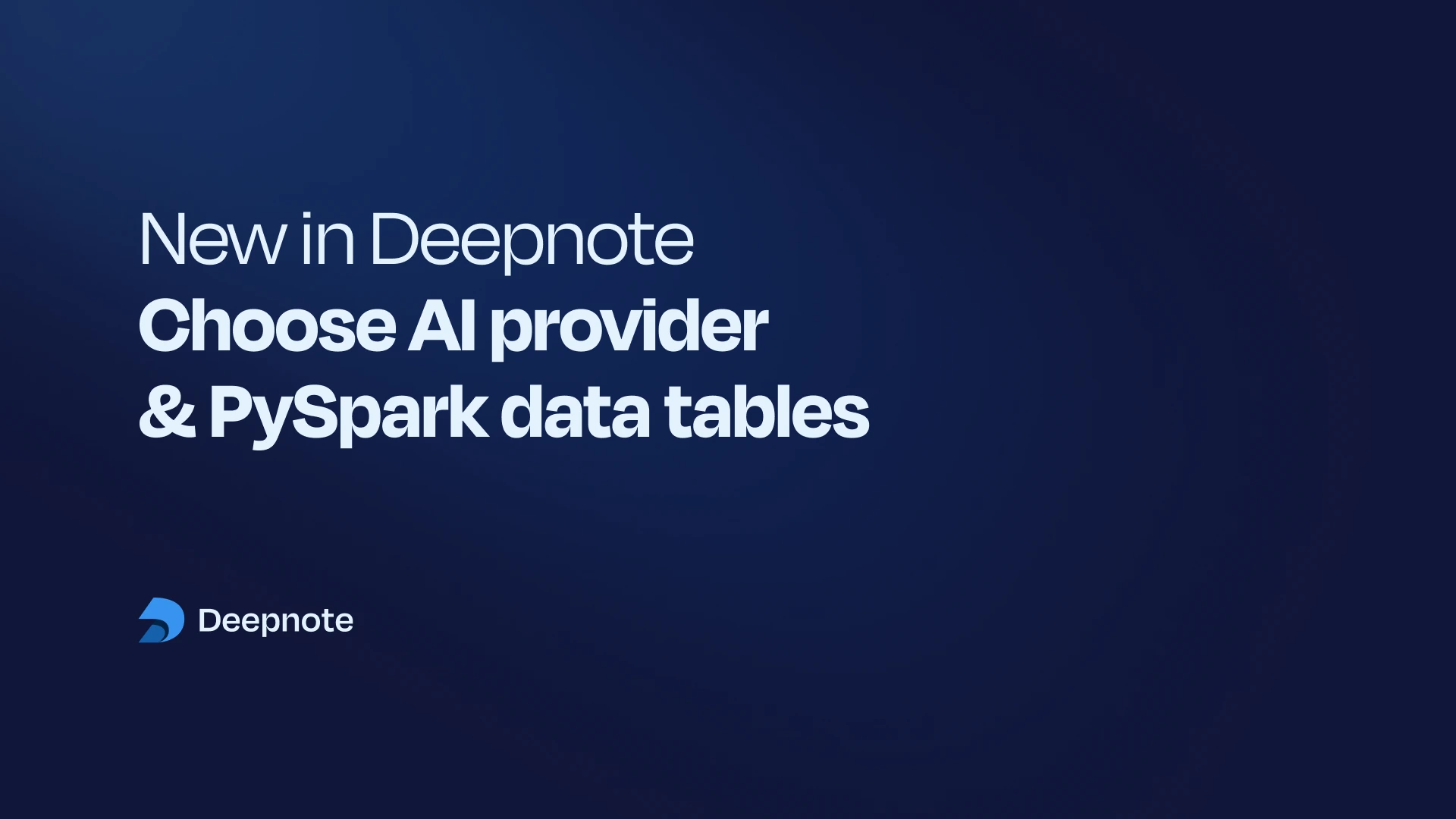 Choose AI & PySpark data tables.webp