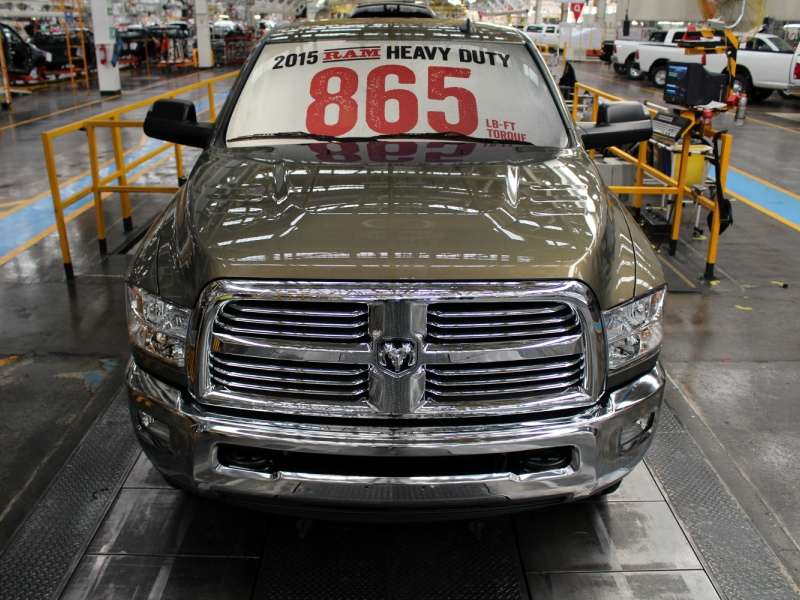 ram 3500HD at manufacture plant 