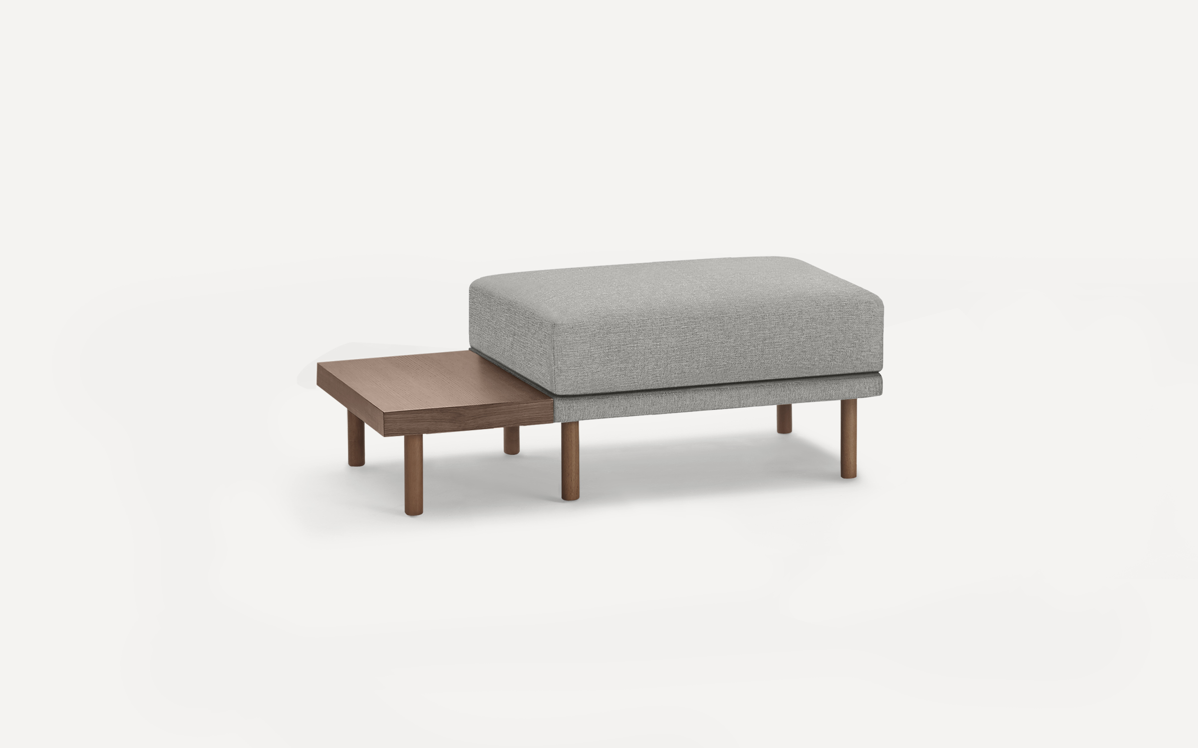 Range Fabric Ottoman with Sofa Table Burrow