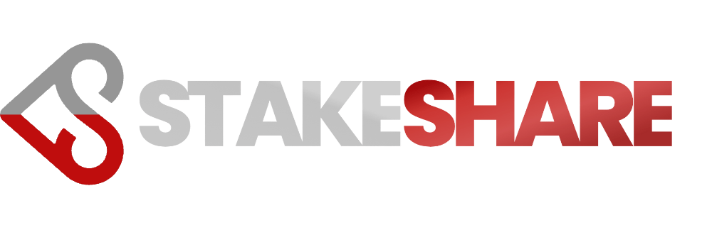 Stakeshare Logo Horizontal for Light and Dark Backgrounds