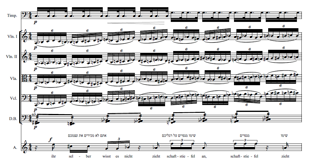 Example 4: Ashmedai and the Masses - Act 1, Scene 6, Bar 487