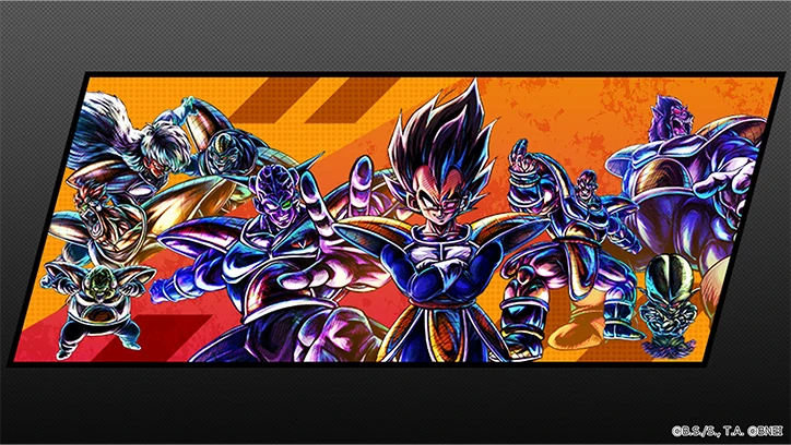 Graphic of the Vegeta & Ginyu Force Raider Set.