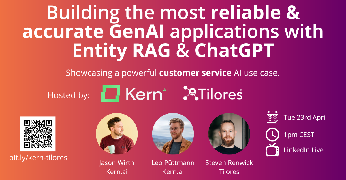 Building reliable & accurate GenAI applications with Entity RAG & ChatGPT