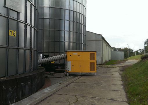 Conservación del cereal con potentes refrigeradores