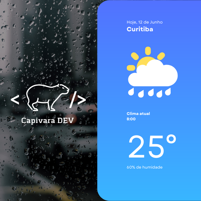 Aplicação de clima