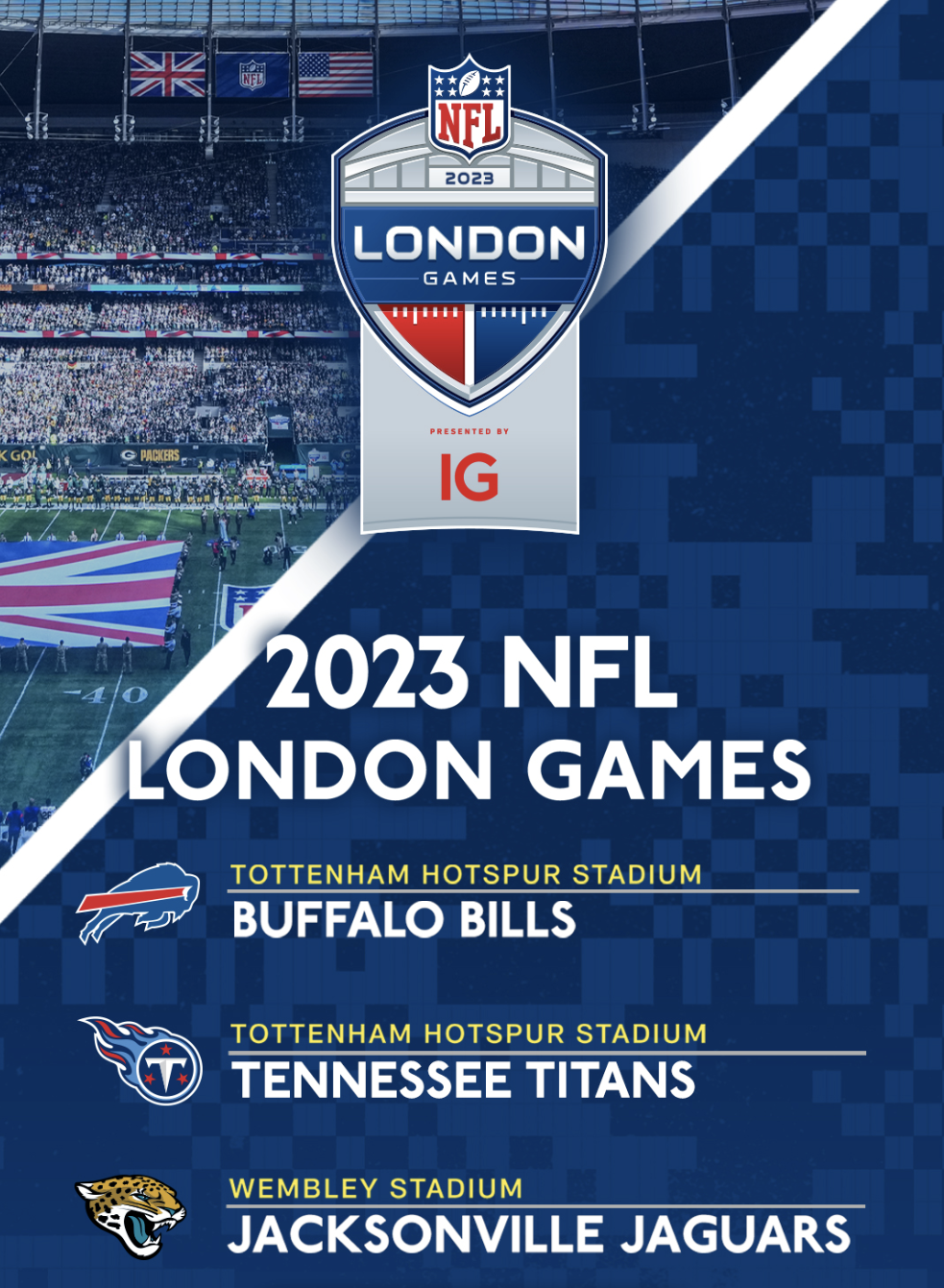 2023 NFL London Games Announced