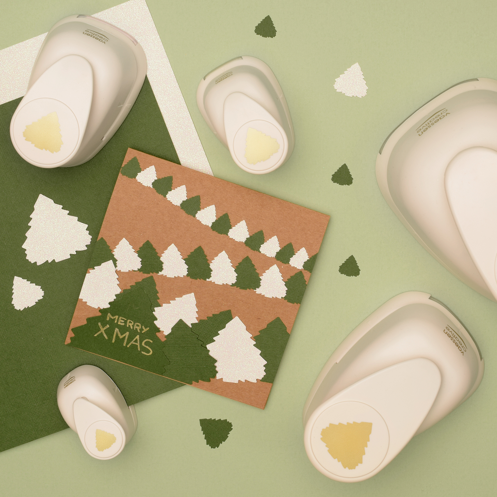 easy christmas card making idea