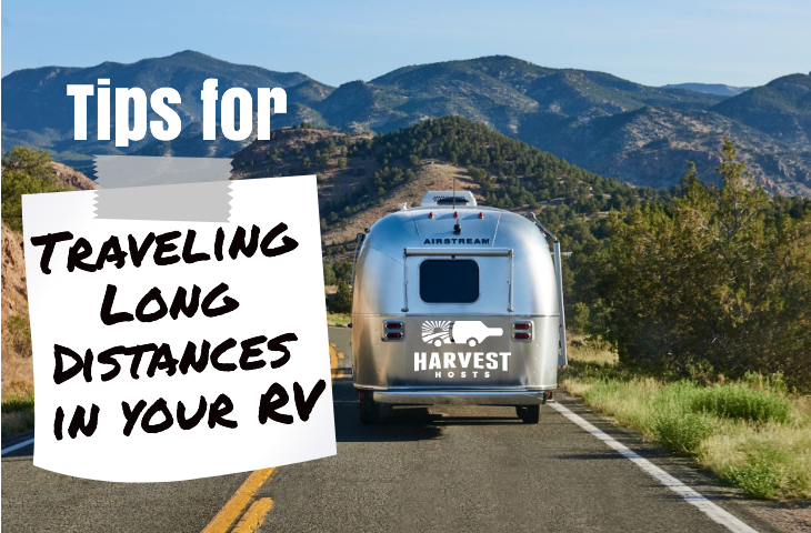 Tips for Traveling Long Distances in your RV