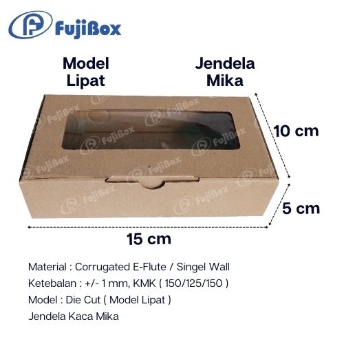 FUJIBOX DUS KARTON | CB KACA 15 x 10 x 5 | KARDUS JENDELA MIKA