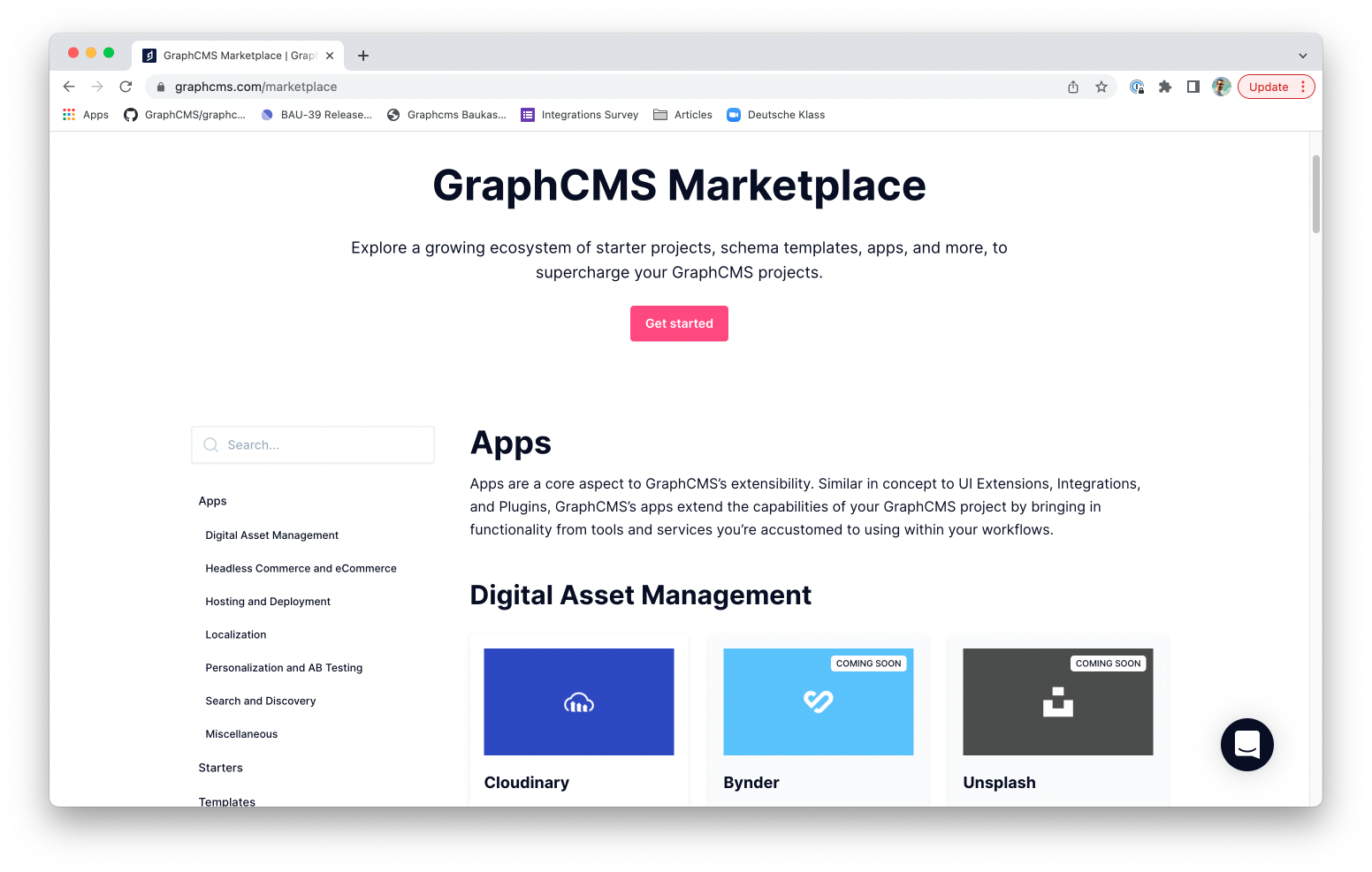 GraphCMS Marketplace