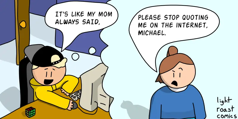 Panel 1: nullPanel 2: nullThis is the end of the comic.
