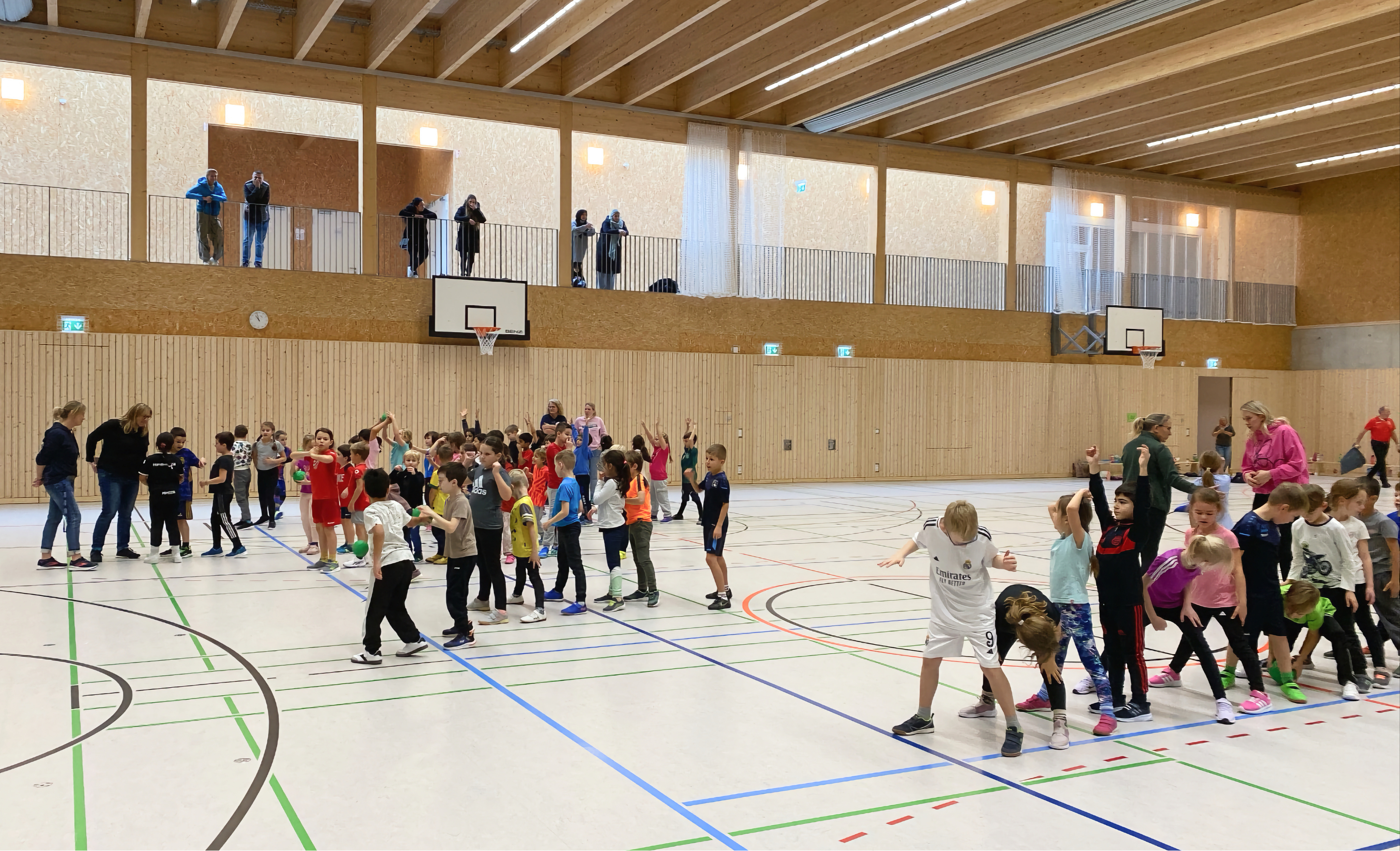 Kinder beim Grundschulaktionstag in Laupheim