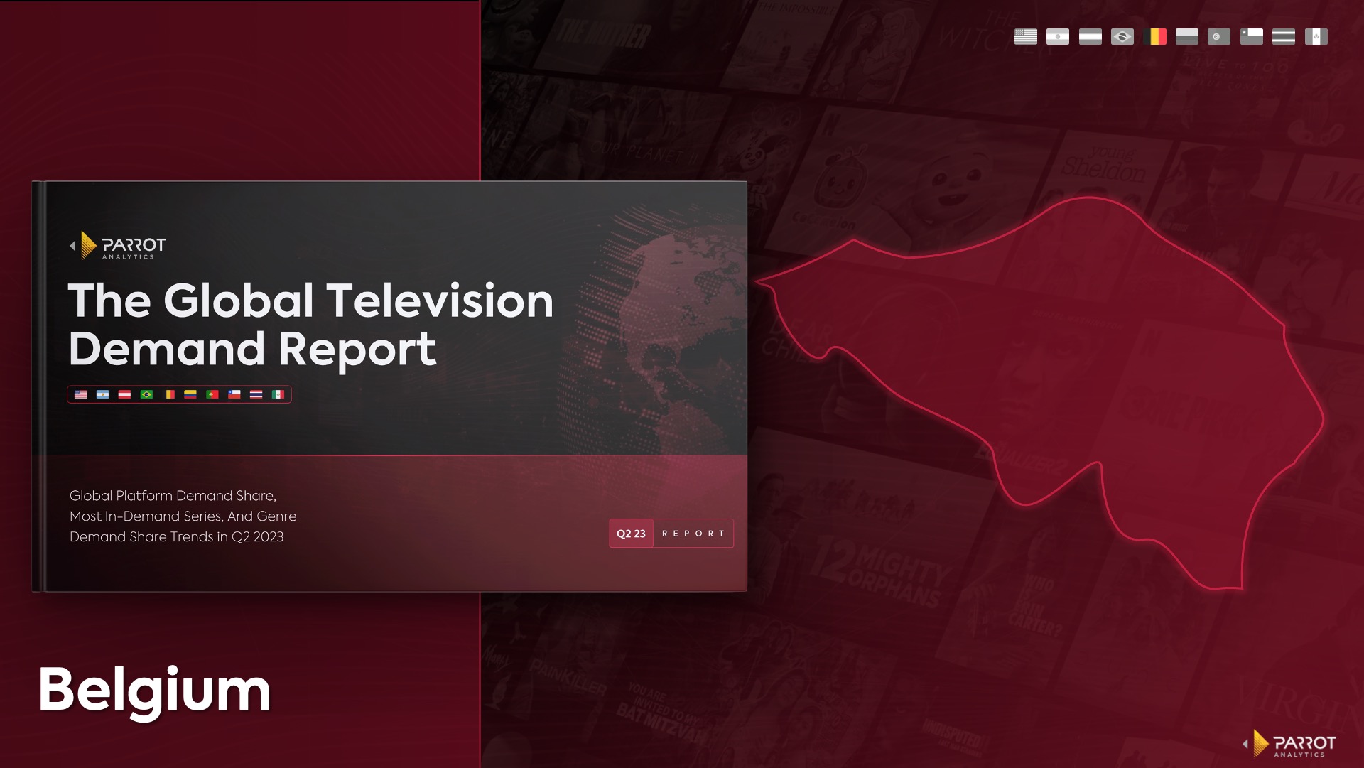 Belgium television and streaming market share analysis Q2 2023 Netflix