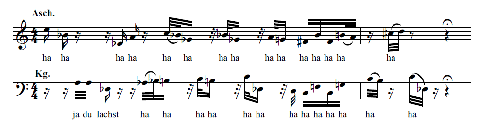 Example 2: The King and Ashmedai, Act 1, Scene 4, Bars 269-271