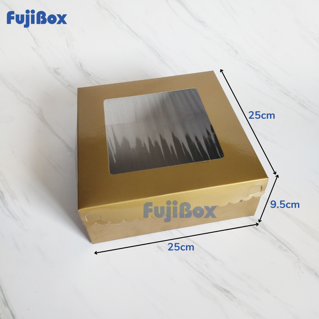 FUJIBOX DUS EMAS | KM 25 X 25 X 8 | DUS KUE BOLU