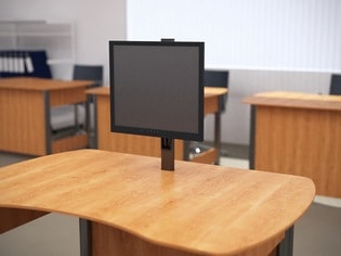 view of school desk that has DBLIFT0019 screen lift