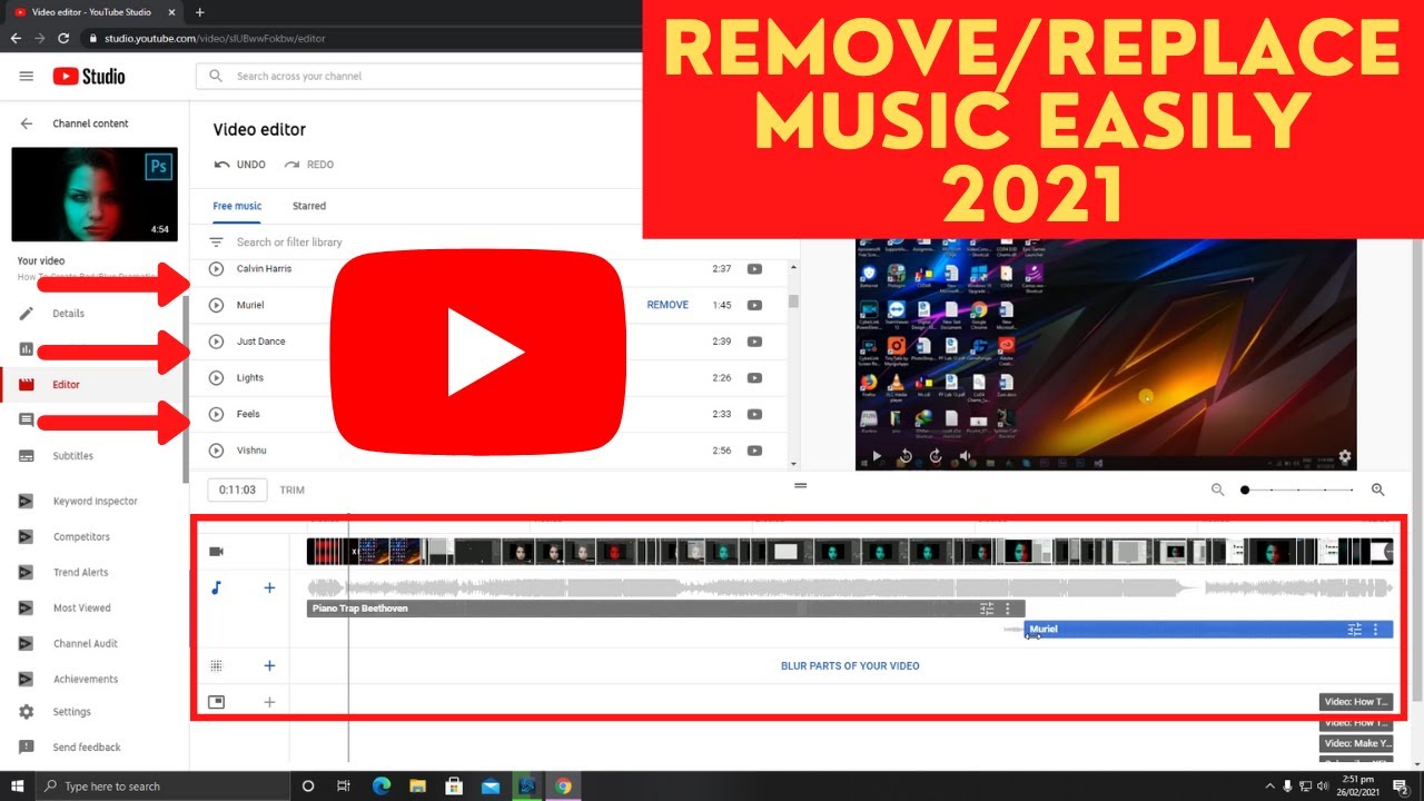 How To REMOVE MUSIC From YouTube Video | Remove or Replace Audio From YouTube Video Easily