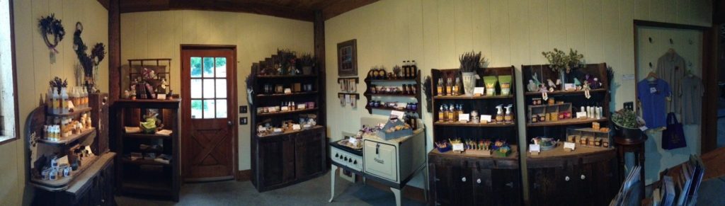 The lavender products include soaps, lotions, oils, and more.