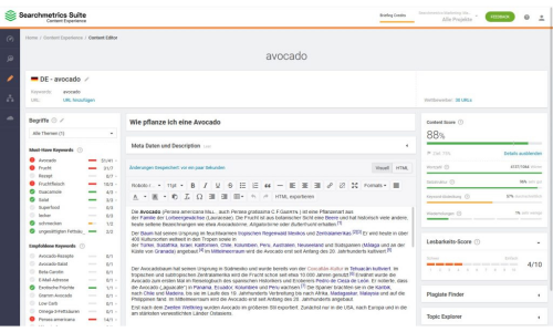 Searchmetrics Screenshot