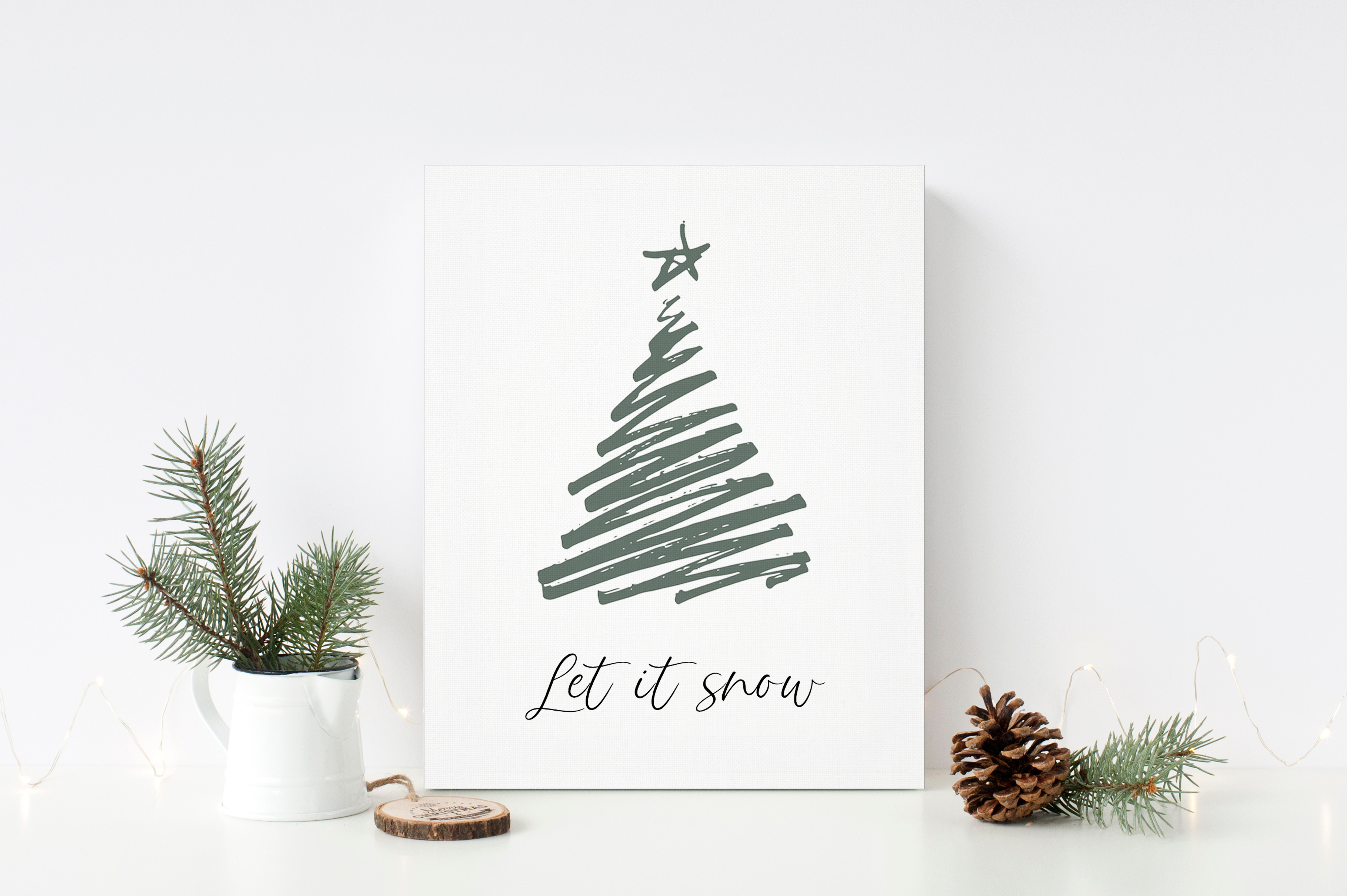 Christmas tree word art