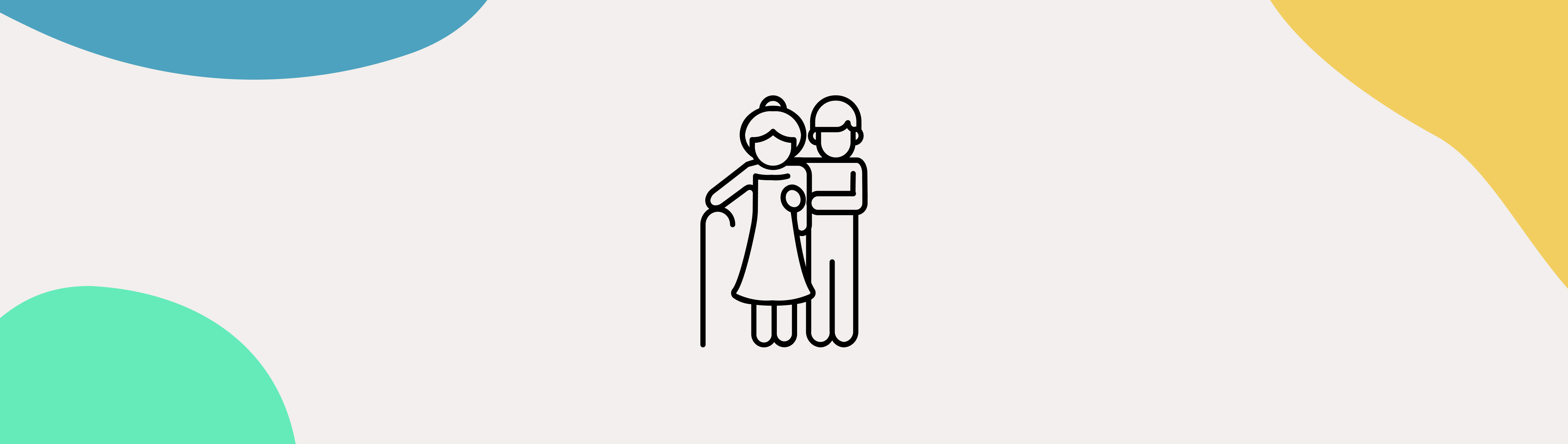 A caretaker holding an elderly person