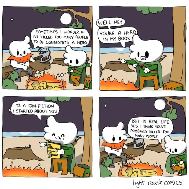 Panel 1: nullPanel 2: nullPanel 3: nullPanel 4: nullThis is the end of the comic.