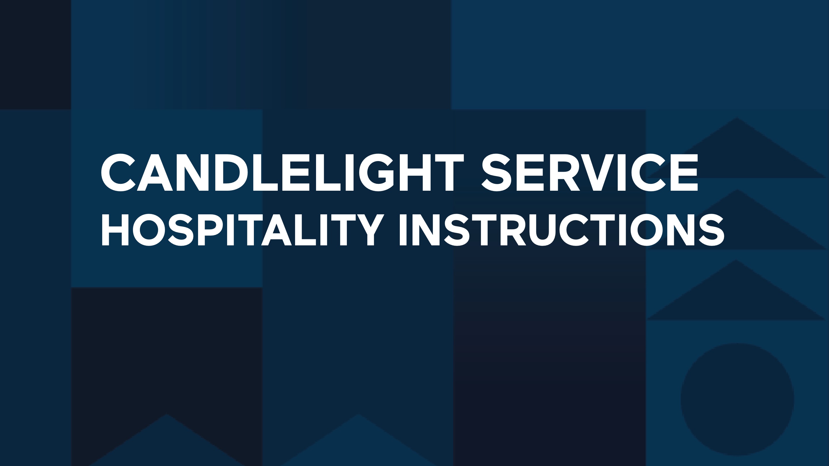 Hospitalidad con servicio a la luz de las velas