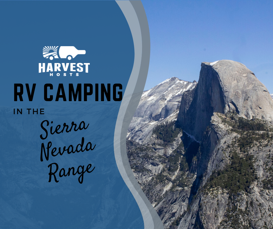 RV Camping in the Sierra Nevada Range