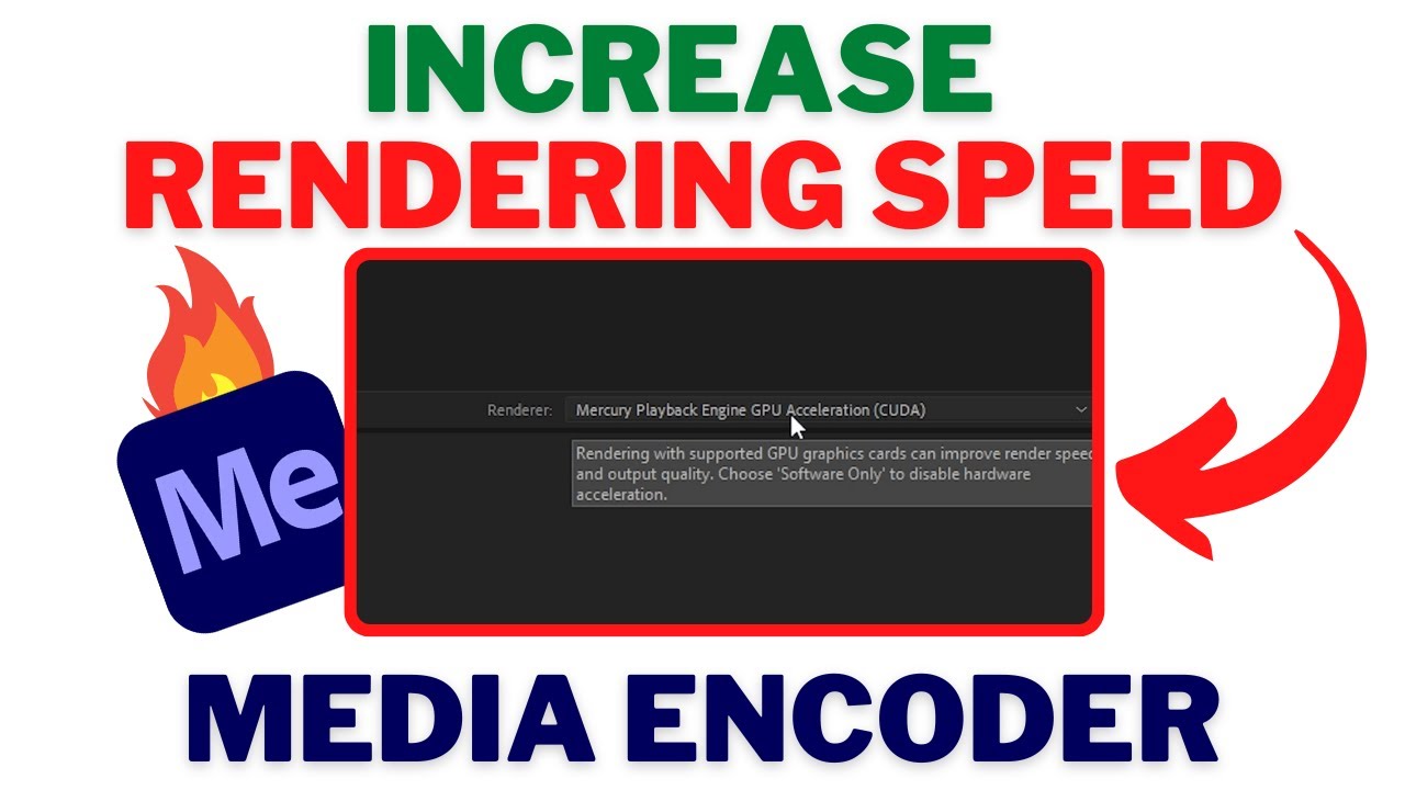 How To Increase RENDERING Speed In Adobe MEDIA ENCODER Enable GPU