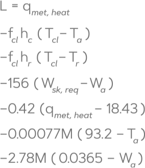 Fanger’s Equation