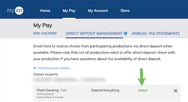 canada direct deposit information