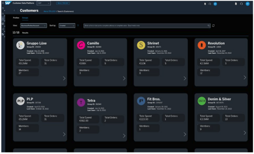SAP Customer Data Platform Screenshot