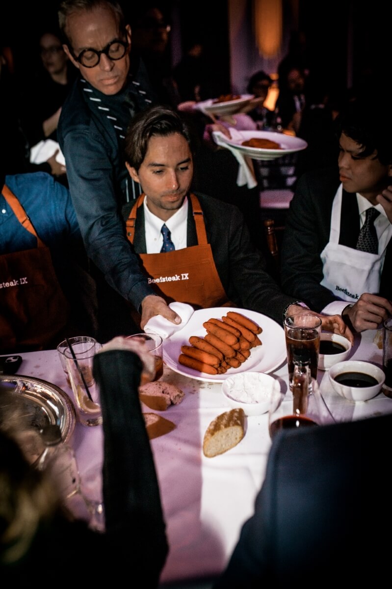 guest being served food