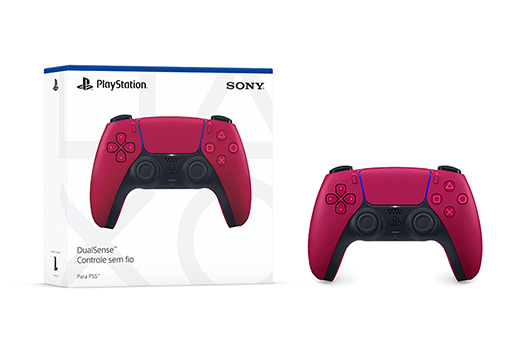 Imagem do produto Controle PS5 Cosmic Red sem fio (Dualsense) em Mercado Livre
