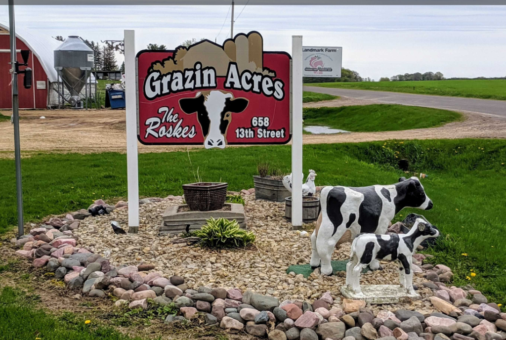 Grazin Acres Dairy Farm produces raw and organic milk products.