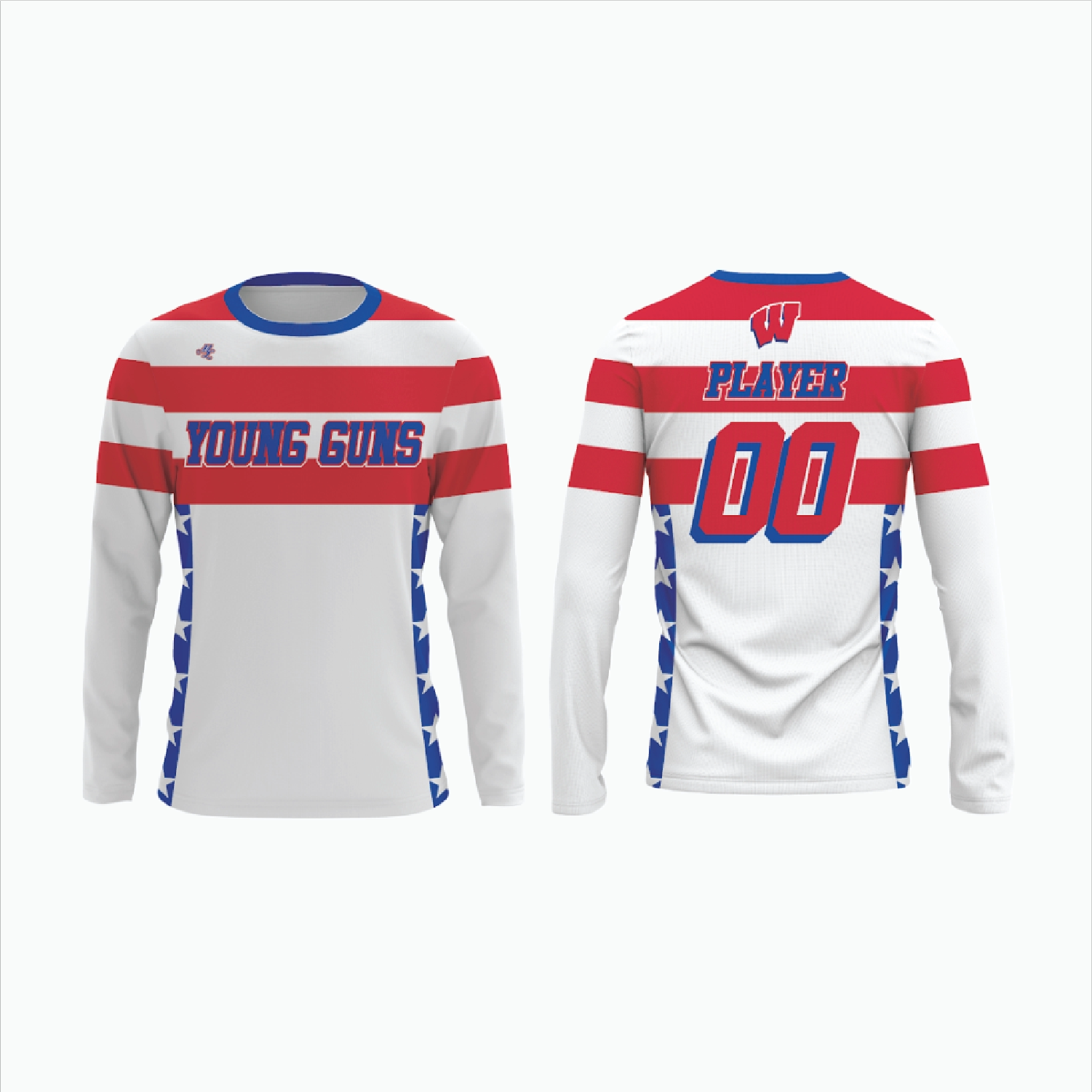 custom team jerseys YOUNG GUNS custom sublimated uniforms YOUNG