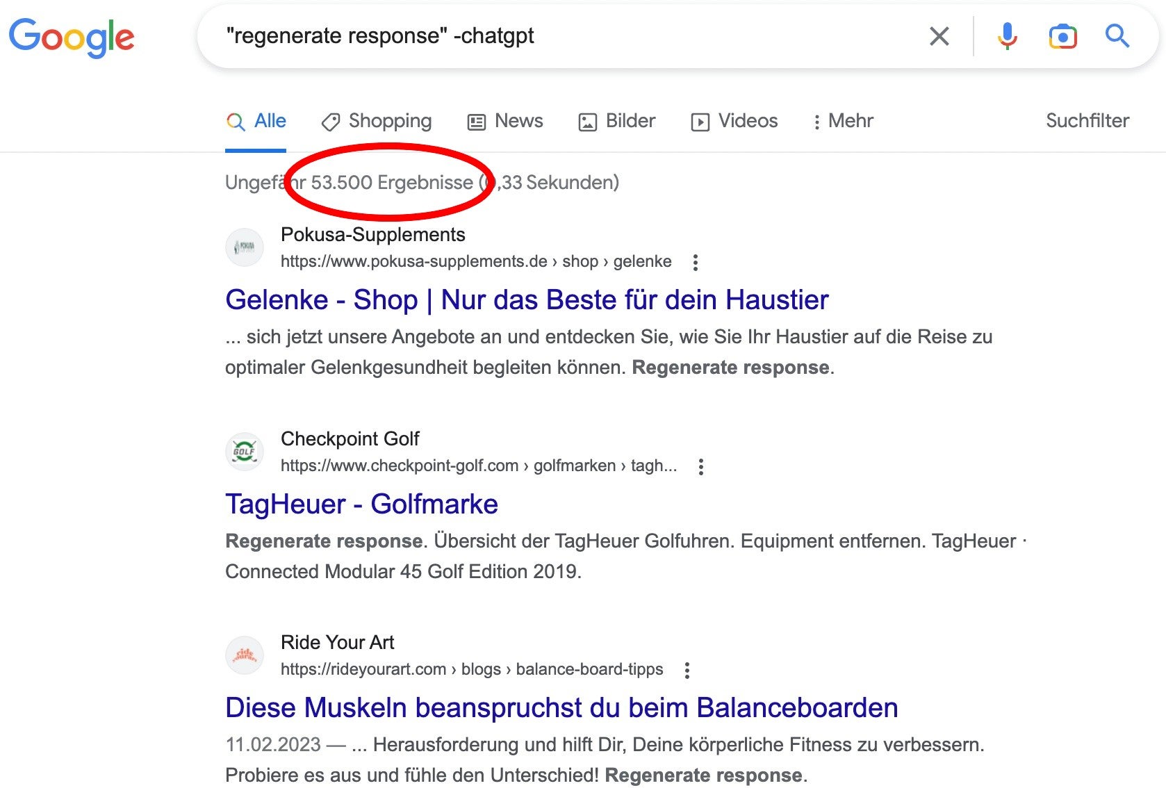 Google-Suche nach "'regenerate response' -chatgpt"