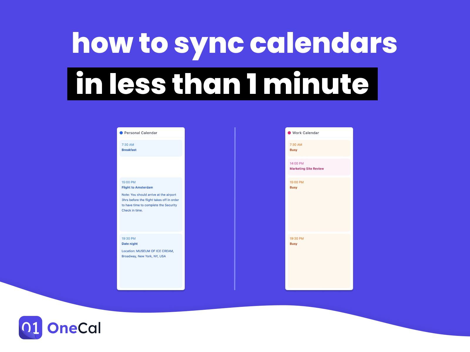 How to Sync Multiple Google Calendars OneCal