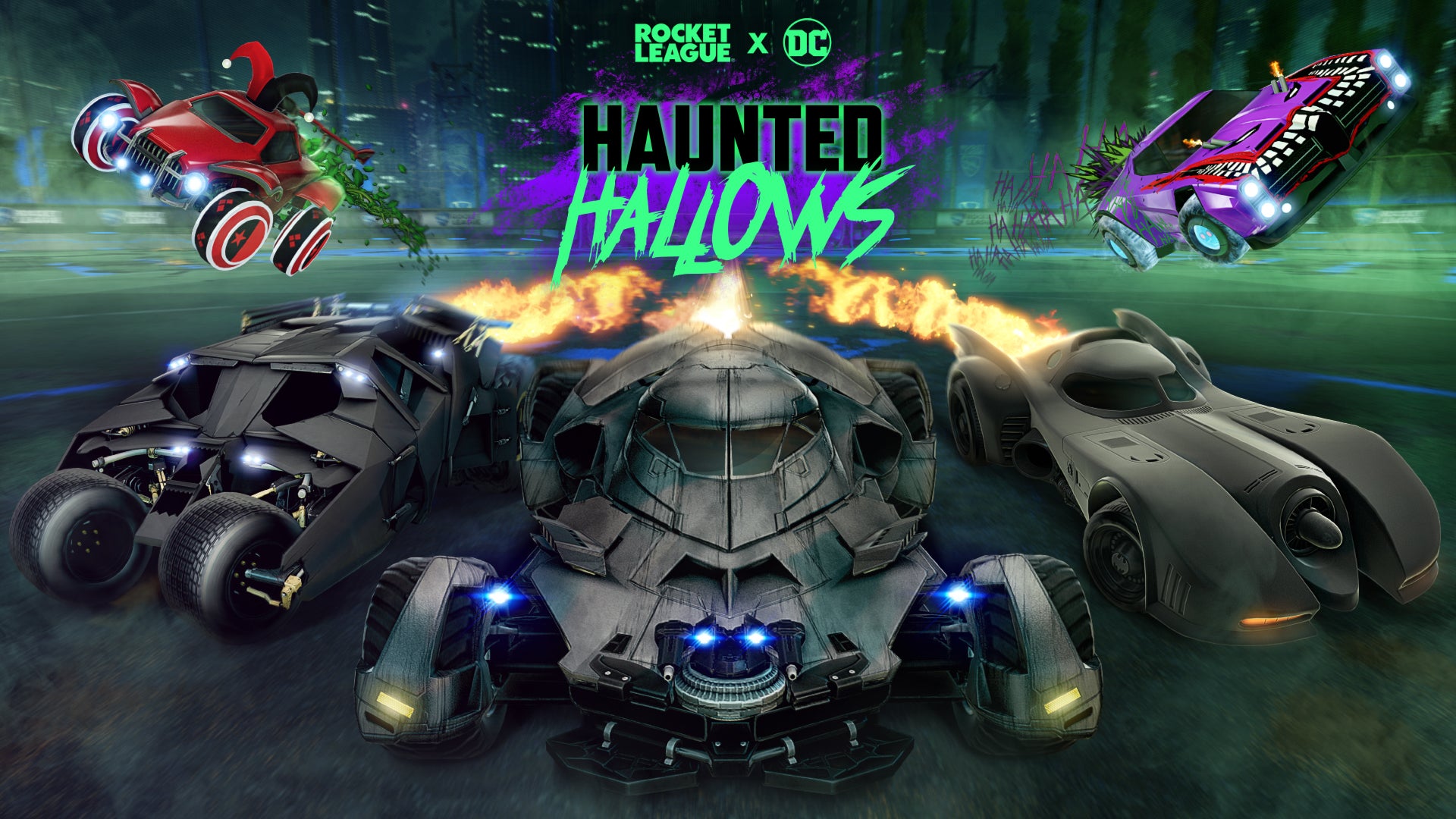 Batman Returns to Rocket League for Haunted Hallows