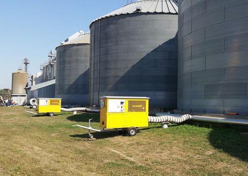 La elección del refrigerador de cereal adecuado depende del tamaño del silo. 