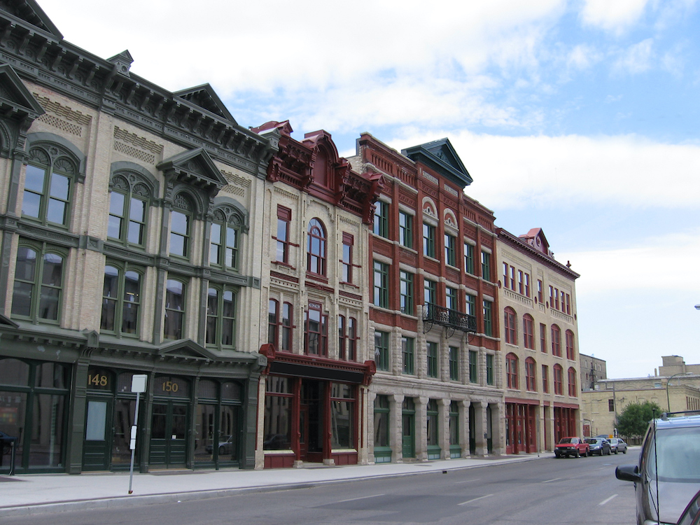 Buildings in Winnipeg-s historic Exchange District.jpg