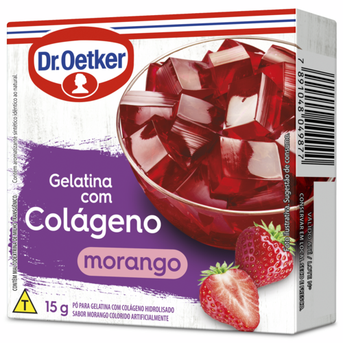 Gelatina com Colágeno Morango - Produtos
